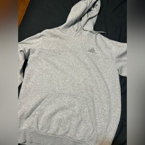 Adidas Men's Light Gray Hoodie